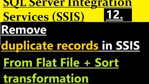How to remove duplicate records in SSIS
