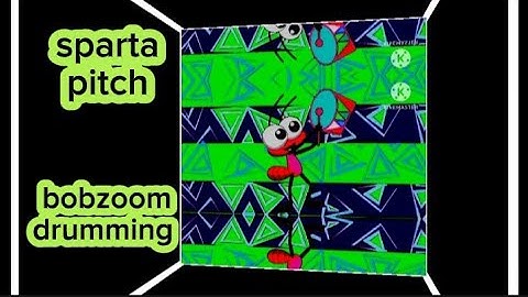 Sparta pitch bob zoom drumming with different colors and different video effects