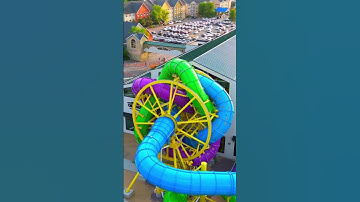 Thumbnail of Rotating water slide! #shorts