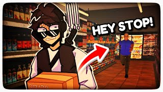 ROBBING A STORE IN ROBLOX