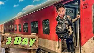 Spending 2 days inside a train 😱 challenge