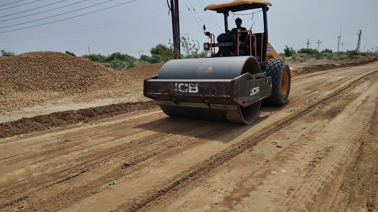 PF No. 1 Subgrade Rolling | Railway Platform Construction Work 🚂