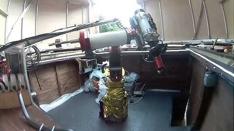 Homemade observatory dome slaved to telescope with Arduino dome rotator