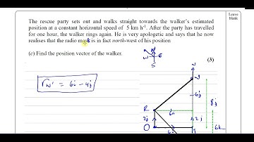 Edexcel, (6677/01), M1, GCE, June 2001, Q7, Vectors, Bearings, Velocity