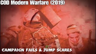 CoD Modern Warfare (2019) Campaign - Fail Compilation (Deaths & Jump Scares)