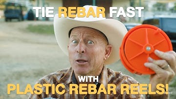 Use This To Tie Rebar Fast & Easy! This Plastic Rebar Tie Wire Reel Is Way Better Than You Think