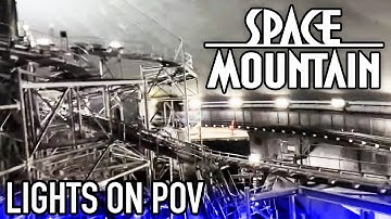 Space Mountain LIGHTS ON Full Ride POV - 50th Anniversary Special Event at Magic Kingdom