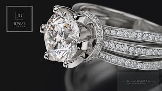 Jewelry animation ring. Jewelry Design company.