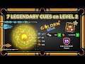 8 Ball Pool Level 2 - Cash 720 Coins 1.5M - 7 Legendary Cues - 60 Golden Shots - Gaming With K