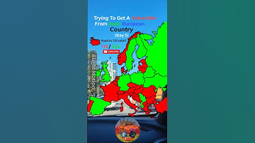 Trying to get a sub from each european country!!! (day 5) #subscribe #europe #mapping #mapper