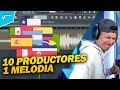 10 productores trabajan con la misma melodia  reaccionando a beats de mis suscriptores