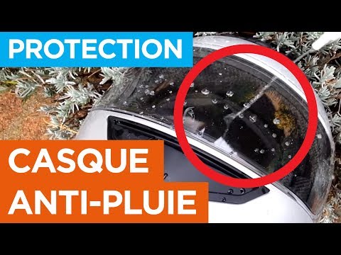 Protection anti pluie visière casque moto - Équipement moto