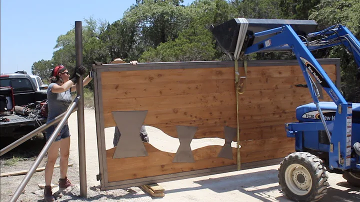Installing Two Giant Property Gates