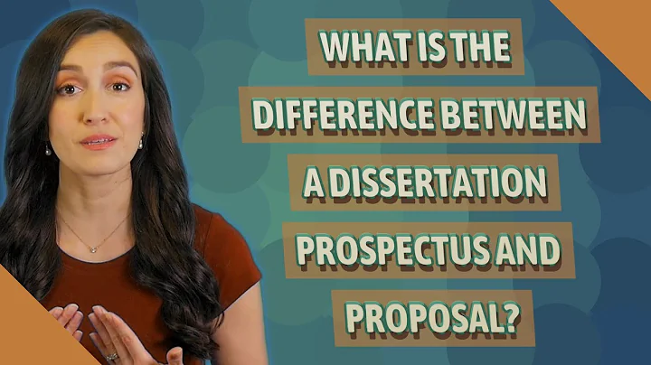 What is the difference between a dissertation prospectus and proposal?