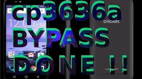 [That Bypass Wizard]: Coolpad Canvas cp3636a FRP Bypass
