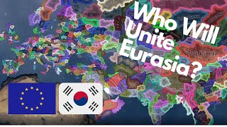 Every State Independent Europe vs Asia Battle Royale - Hearts of Iron 4 Timelapse