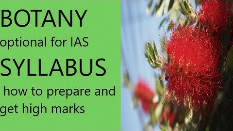 Botany optional syllabus for upsc mains