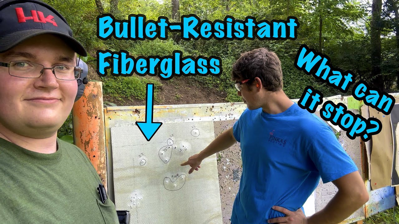 How Well Do Fiberglass Bullet Resistant Panels ACTUALLY Stop Bullets? 7/16" ArmorCore TESTED