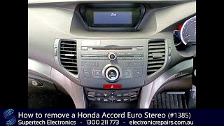 : How to remove a Honda Accord Euro Stereo (#1385)