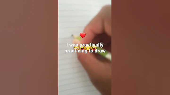 I was practically practicing to draw