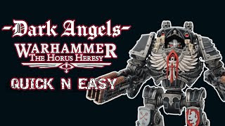 Horus Heresy Dark Angels Quick and Easy Painting Guide Warhammer