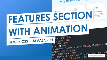 This Website Moves So Smoothly 😌 | Animated Features Section (HTML + CSS + Lo-Fi Coding)
