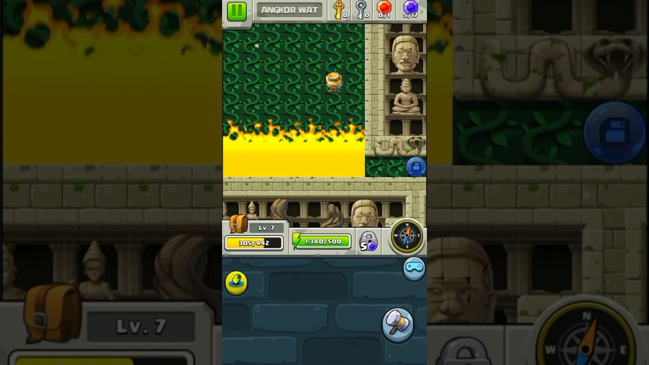 🔥 The Temple Is Burning! Diamond Quest Game – Level 6 Survival Challenge! 💥