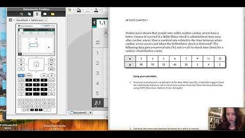 5.25How to graph a Scatter plot and Residual Plot using the TI.nspire