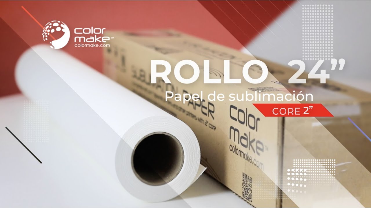 Impresión de papel de sublimación en rollo para impresoras - Color Make™