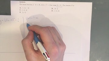 MM035 Maths Methods Fortify Study Guide - "How to find the domain of a linear function"