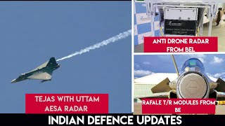 Defence Updates : Uttam AESA in Tejas LSP | Anti Drone Radar From BEL | Aero India 2021 .