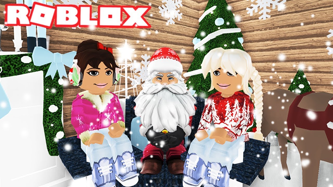 Taking Poppy And Olive To Santa S Grotto Bloxburg Roleplay
