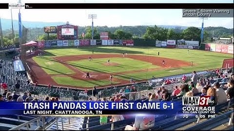 Rocket City Trash Pandas play Chattanooga in doubleheader