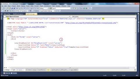 16 Dropdownlist in asp net Part 16