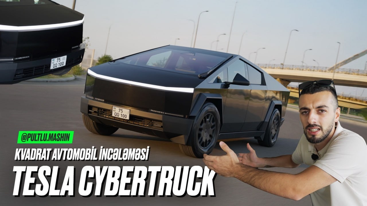 Tesla CyberTruck - Kvadrat Avtomobil incələməsi w@Pultlu.Mashin