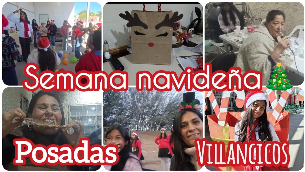 SEMANA NAVIDEÑA//MANUALIDADES//VILLANCICOS//POSADAS🎄⛄🤶🏾 - YouTube