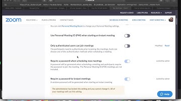 Updated Zoom Security Settings for April 5th Changes