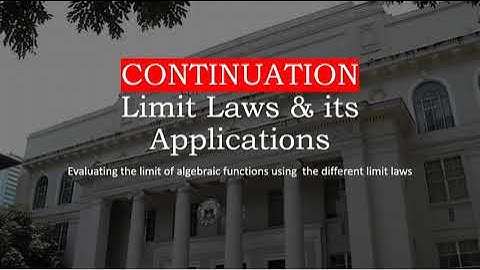 Limit laws Part 2 Examples   SHS Basic Calculus Module 2