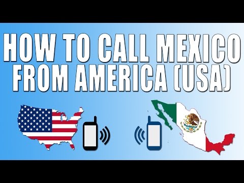 Video: Hoe bel je vanuit de VS naar een Mexicaanse mobiele telefoon in Mexico?