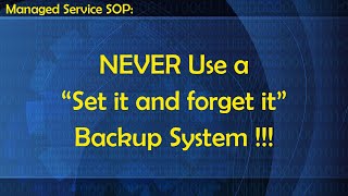 Never Use a 'Set it and forget it' Backup System - SOP for Managed Services by Small Biz Thoughts 94 views 2 months ago 23 minutes