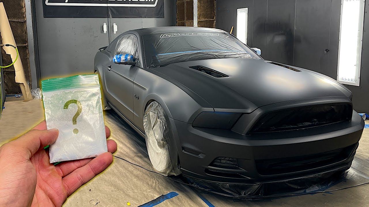 Spraying a Car in the New BLACKEST PAINT in the UNIVERSE
