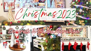 CHRISTMAS 2023 DECORATE WITH ME! | CHRISTMAS 2023 DECORATING IDEAS | Christmas Home Tour