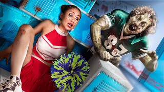 Cheerleaders VS Zombies \/ Zombie Apocalypse Survival Hacks