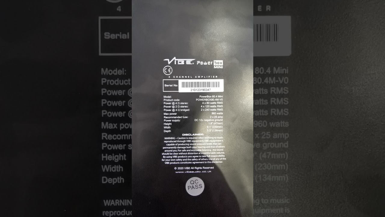 BRAND NEW VIBE AUDIO POWERBOX CLASS D AMPLIFIER INTRODUCTION!!