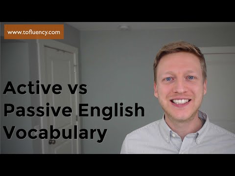 Video: What Is Active And Passive Vocabulary