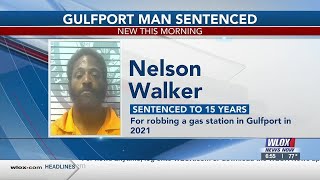 Gulfport man sentenced to 15 years for robbing gas station in 2021