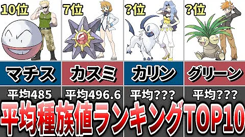 タイプ別 に 種族値平均 を計測してグラフにまとめました ポケモン剣盾 ゆっくり解説 Mp3