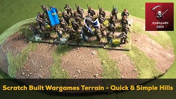 Scratch Built Wargames Terrain - Simple Hills