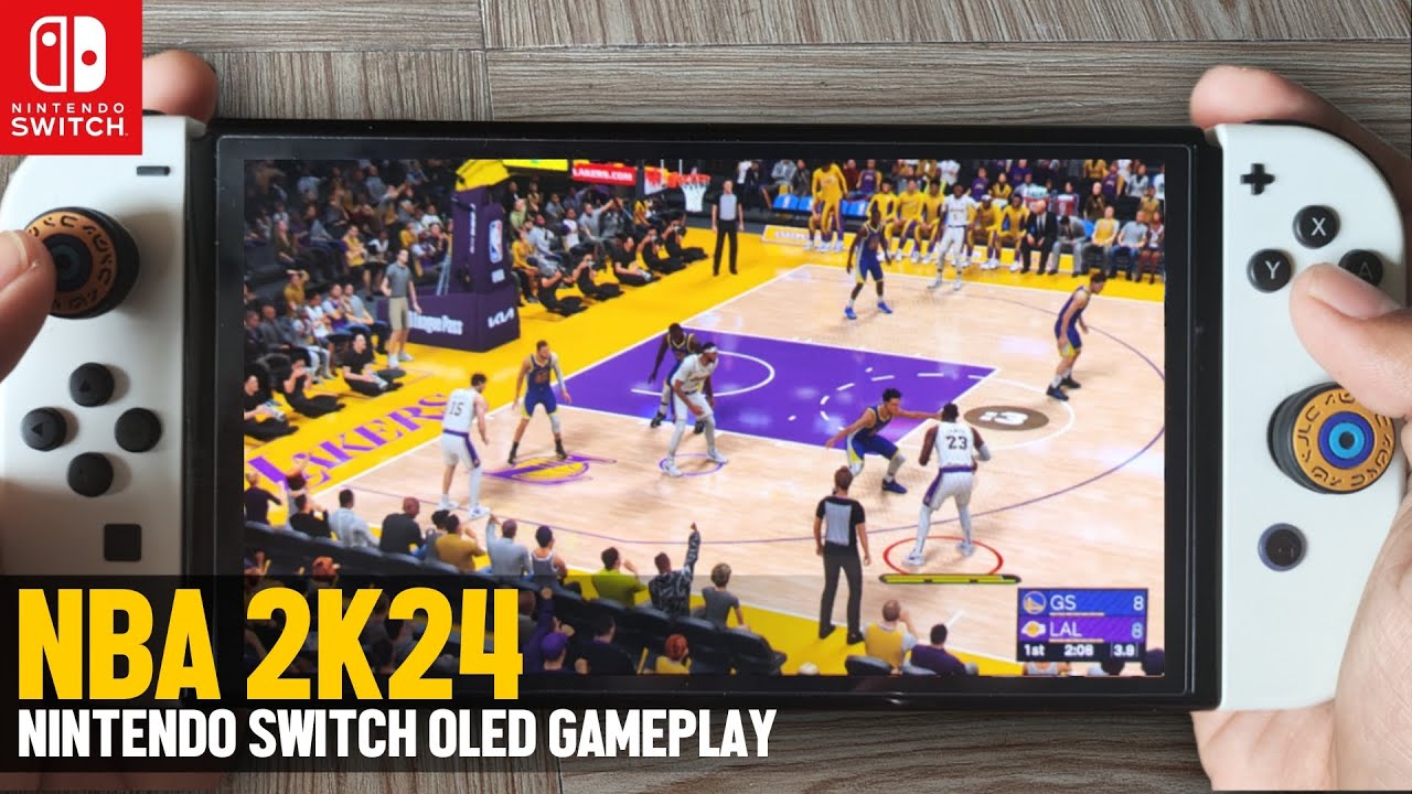 NBA 2K24 NINTENDO SWITCH GAMEPLAY | OLED REVIEW - YouTube