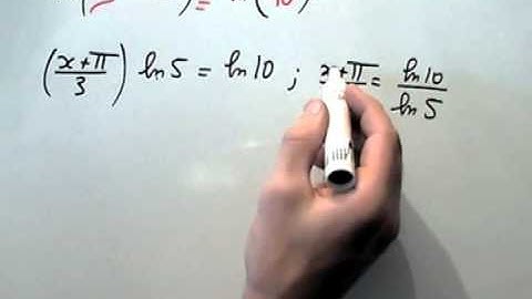 Résoudre une équation puissance : LOGARITHME